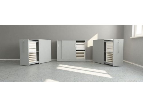 Skjutdrrskp 2xA4 1200 mm gr
