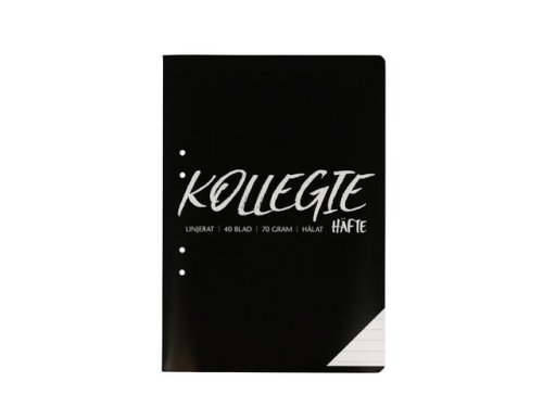 Kollegiehfte A4 70g 40 blad linjerat