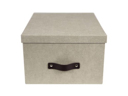 Frvaringsbox m.lock kartong linne
