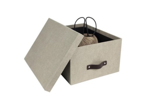 Frvaringsbox m.lock kartong linne