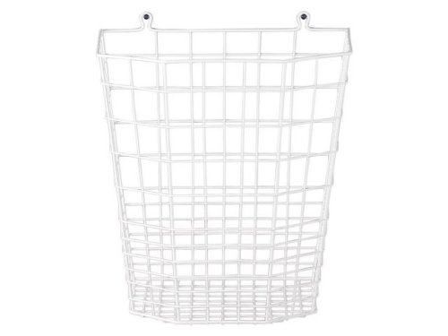 Papperskorg plastad trd 30L vit