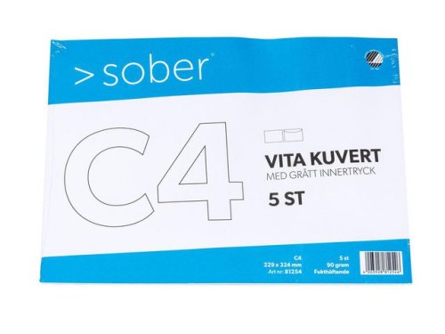 Kuvert konsument-fp C4 FH vit 5/FP