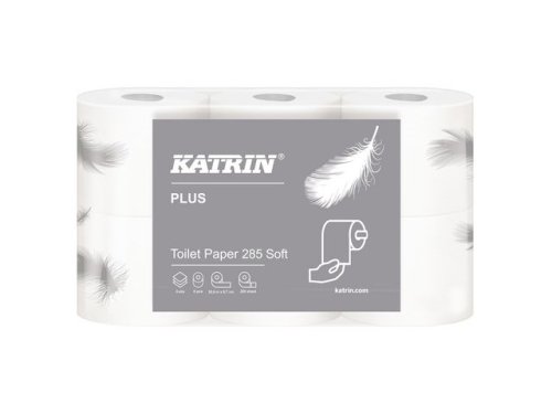 Toalettpapper KATRIN Plus 285 Soft 3-lag 42rl/fp