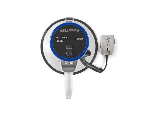 Megafon NEDIS 25W 1500m rckvidd vit/bl