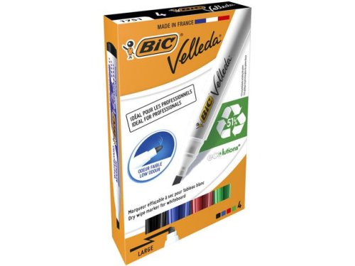 Whiteboardpenna BIC Velleda 1754ECO 4/FP