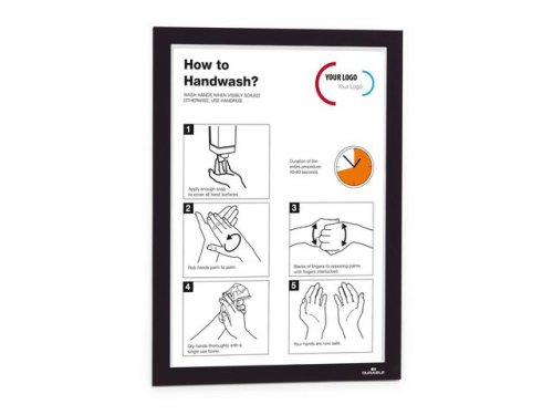 Magnetram DURAFRAME A4 svart 2st/fp