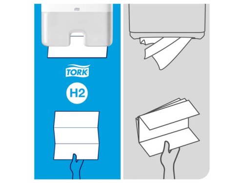 Dispenser TORK H2 Handduk vit