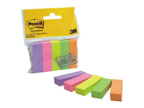 Index POST-IT 670-5 5 frger 15 x 50mm