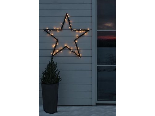 Ljusslinga 120 amber LED 19m svart