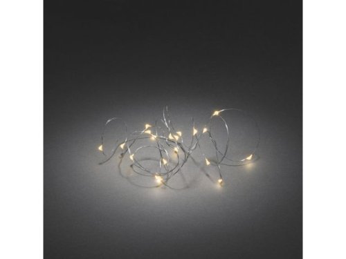 Ljusslinga 40 amber LED 3,9m silver