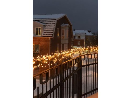 Ljusslinga 400 amber LED 8,78m svart