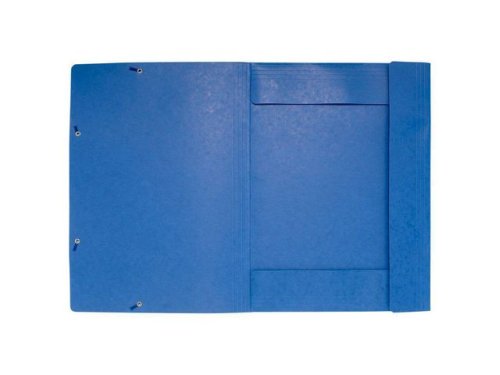 Gummibandsmapp 3-klaff A3 600g bl
