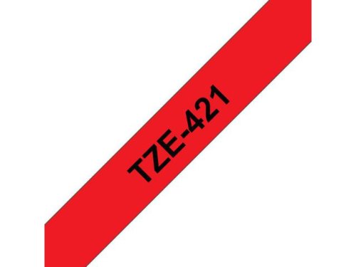Tape BROTHER TZE421 9mm svart p rd