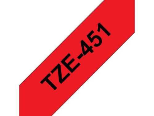 Tape BROTHER TZE451 24mm svart p rd