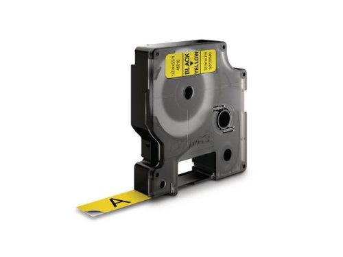 Tape DYMO D1 12mm svart p gul