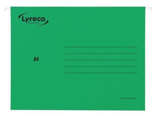 Hngmapp LYRECO premium A4 grn 25/fp