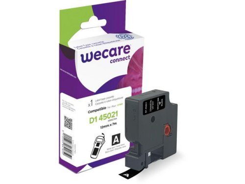Tape WECARE 12mm Vit p Svart
