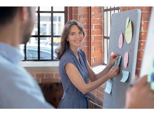 Whiteboard NOBO MoveMeet sv/vit 180x90cm