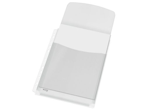 Plastficka A4 PVC 0,17mm med bälg & klaff 5st/fp