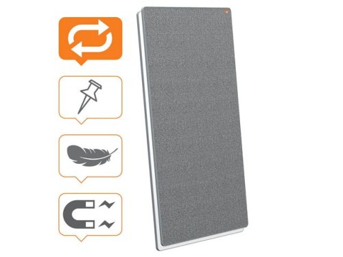 Whiteboard NOBO MoveMeet gr/vit 180x90c
