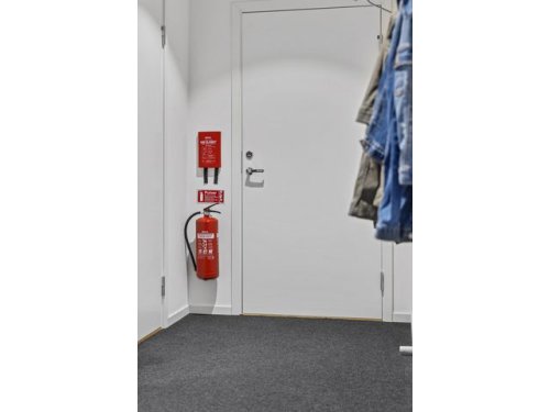 Brandfilt Silikon 120x120cm Röd