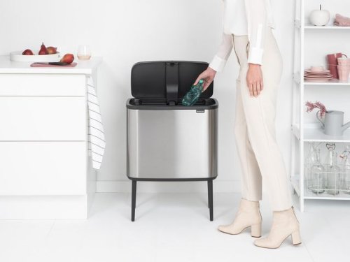 Papperskorg BRABANTIA Bo Touch 3x11Lmatt