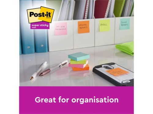 Notes POST-IT SS 76x76mm re sort.f 18/fp