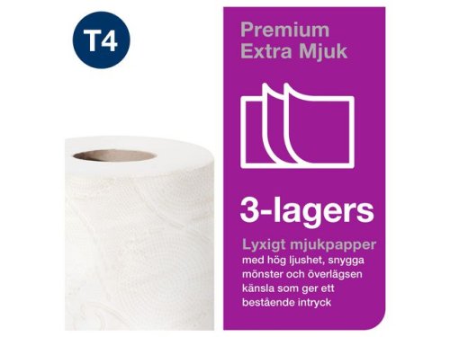 Toalettpapper TORK Pre T4 3-lag 8/fp