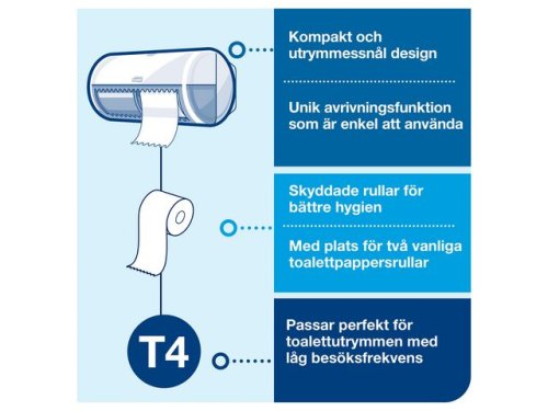 Toalettpapper TORK Pre T4 3-lag 8/fp