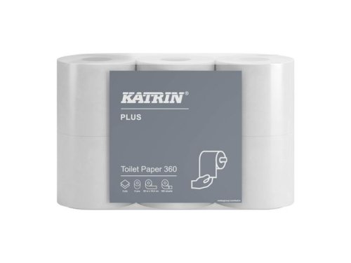 Toalettpapper KATRIN Plus 360 2-lag 42rl/fp  50m