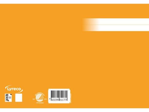 Skrivhfte A5 olinjerat orange