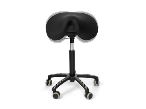 Sadelstol SOFT SWING tyg svart