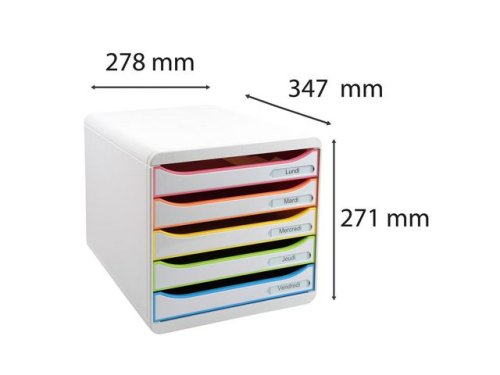 Blankettbox EXACOMPTA BIGBOX 5 ldor vit