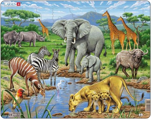 Rampussel Afrikanska savannen 65 bitar