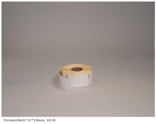 Etikett 51x19mm, 500st/rl