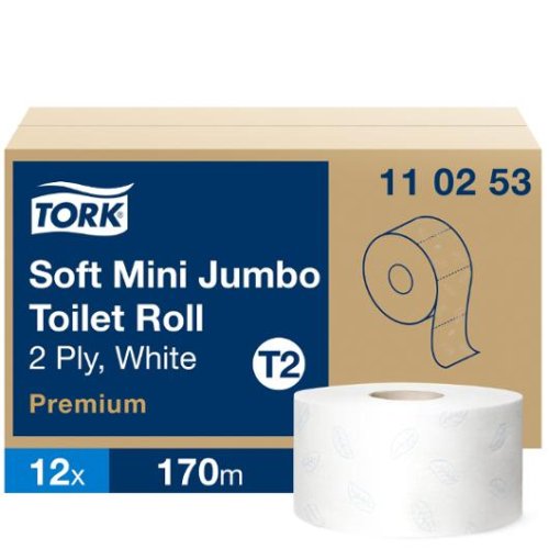 Toalettpapper TORK Pre T2 2-lag 12/fp