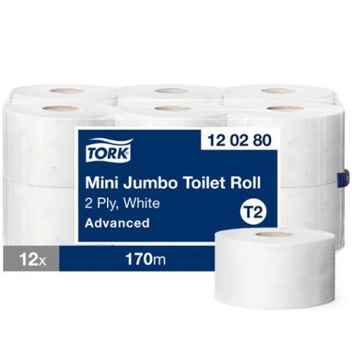 Toalettpapper TORK Adv T2 2-lag 12/fp