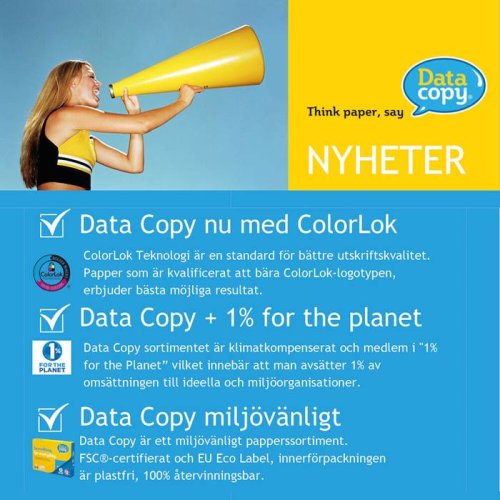 Kopieringspapper DataCopy A5 80g H�lat 500/bunt