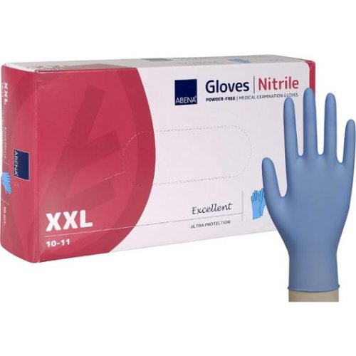 Nitrilhandske AQL 1,0 puderfri 2XL100/fp