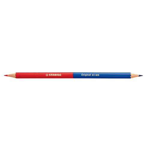 STABILO Rttningspenna Bl/Rd 12st/fp