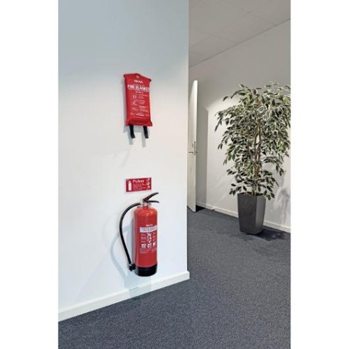 Skylt NEXA brandsl�ckare pulver 10x20cm