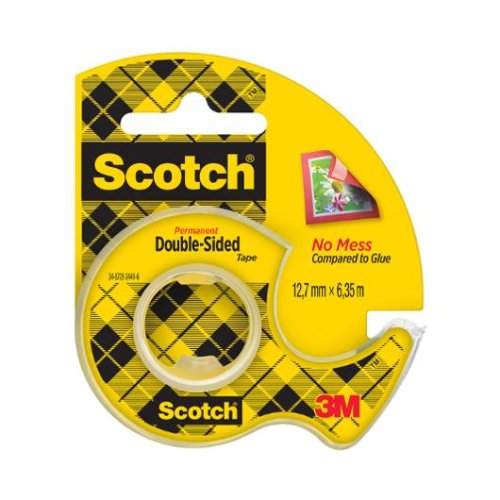 Dubbelhftande tejp SCOTCH 136D 6mx12mm