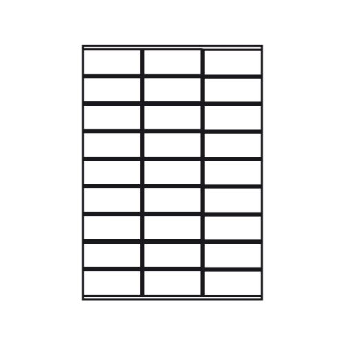 Etikett 70x32mm BNT p A4 ark 100st/fp