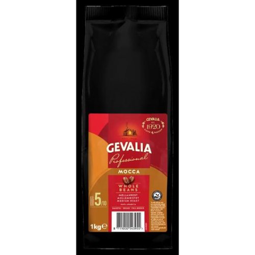 Kaffe GEVALIA Mocca Hela b�nor 1kg 8/krt