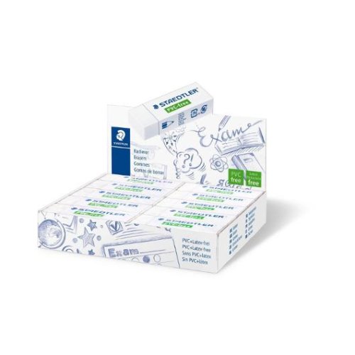 Radergummi Pvc-Fri 65x23x13mm vit 20/fp
