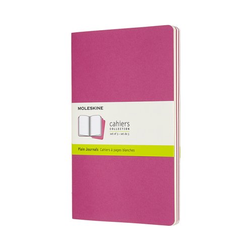 Cahier Journal Olinjerad Large Rosa 3-Pack