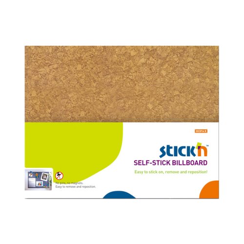 Sjlvhftande Korktavla 46x58cm Brun