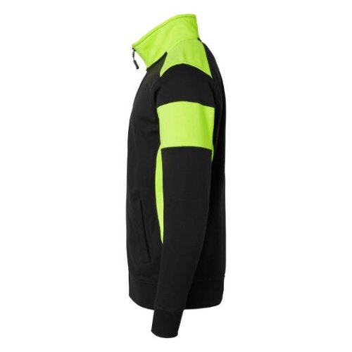 Sweatjacka TOP SWEDE 223 sv/fl gul 4XL