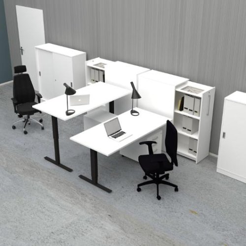 Bord hj/snk Pro 1200x800 vit/svart