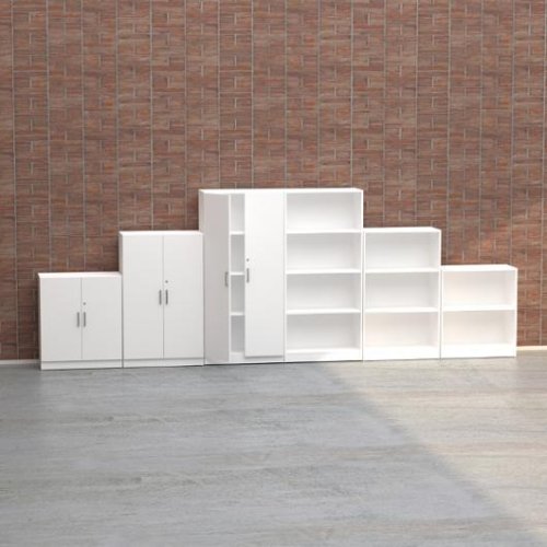 4xA4-hylla 800x400x1725 mm vit